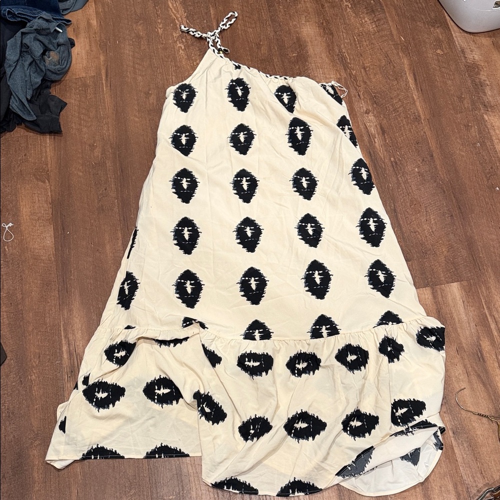 Stylish Black and Cream Women's Dress